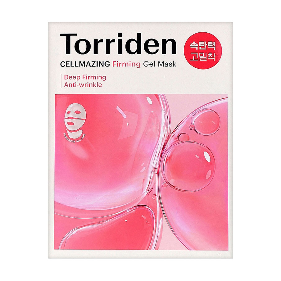 Зміцнювальна маска для обличчя Torriden Cellmazing Firming Gel Mask для мінімізації пор та зморщок, 45 г